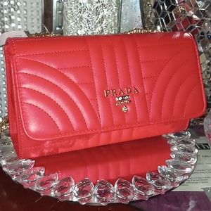 Red handbag